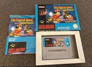 SNES The Magical quest starring Mickey Mouse uit 1992 CIB, Games en Spelcomputers, Games | Nintendo Super NES, 1 speler, Eén computer