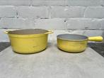 Vintage Cousances potten, Huis en Inrichting, Ophalen, Gebruikt, Gietijzer