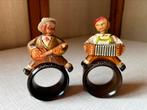 Houten servetringen muzikanten Interlaken | banjo harmonica, Antiek en Kunst, Ophalen of Verzenden