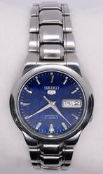 JDM Seiko 5 Automatic Cadran diamant bleu 7s26-02r0, Gebruikt, Ophalen of Verzenden