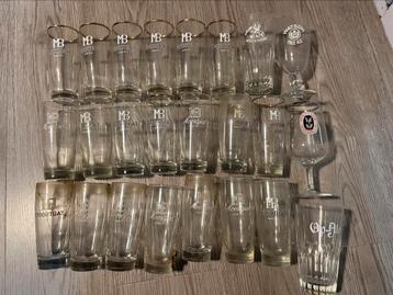Lot oude bierglazen mb moortgat duvel beschikbaar voor biedingen