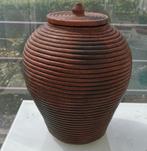 Prachtige vintage terracotta gecanneleerde pot, Antiek en Kunst, Antiek | Keramiek en Aardewerk, Ophalen