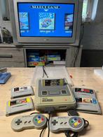 Super nintendo + 8 jeux et 2 manettes, Enlèvement, Comme neuf