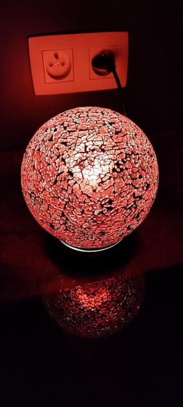Lampe sphère mosaïque 