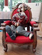 klein rood velours zeteltje met clown, Huis en Inrichting, Ophalen, Gebruikt