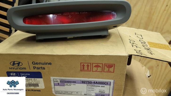 3e remlicht origineel Hyundai H 200 bestel ('95-'08), Auto-onderdelen, Verlichting, Hyundai, Nieuw, Ophalen of Verzenden