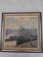 Jean Hofman - schilderij - havenzicht, Ophalen