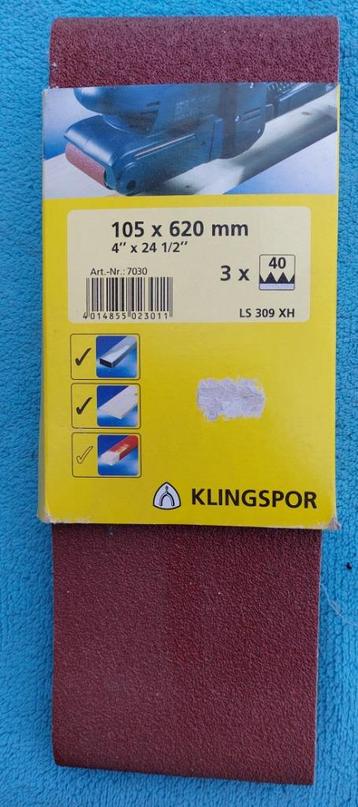 Schuurbanden: afmeting 105x620mm beschikbaar voor biedingen