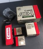 Nieuwstaat Canon AE-1 program zwart met 50mm FD 1.4 lens, Comme neuf, Enlèvement ou Envoi