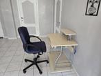 Bureau avec chaisse, Ophalen, Met wielen, Gebruikt, Bureau