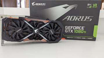 GIGAOCTET AORUS GEFORCE GTX 1080 AVEC 11 GO DE RAM, PCI-Express 3, DisplayPort, Comme neuf, GDDR5