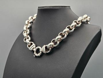 Collier jasseron en argent vintage. 2024/Z76.