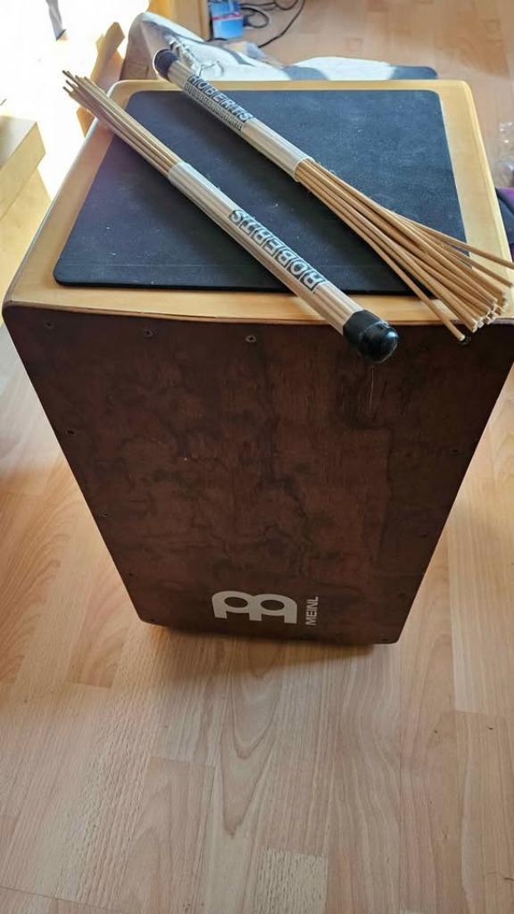 Meinl 30-jarig jubileum Cajon + tas + toverstaf, Muziek en Instrumenten, Percussie, Gebruikt, Overige soorten, Ophalen of Verzenden