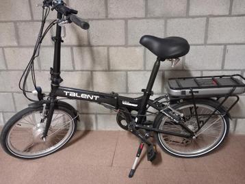 E-bike plooifiets Talent zwart., Fietsen en Brommers, Ophalen, Zo goed als nieuw, Totaal opvouwbaar, Overige merken