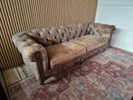 Prachtige Chesterfield    3-zit     2.30m, Huis en Inrichting, Driepersoons, Leer, Ophalen of Verzenden, Zo goed als nieuw