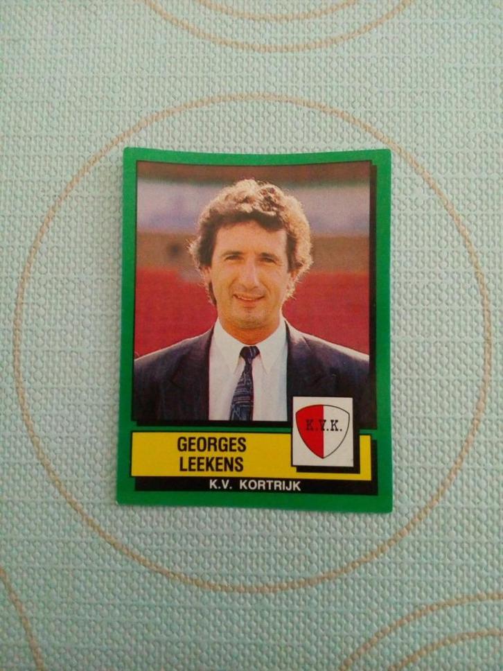 Panini, Georges Leekens, KVK, voetbaltrainer, Verzamelen, Sportartikelen en Voetbal, Zo goed als nieuw, Poster, Plaatje of Sticker