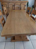 Eetplaats (2 kasten / Tafel / 6 stoelen), Ophalen, Gebruikt, Eikenhout, Met deur(en)