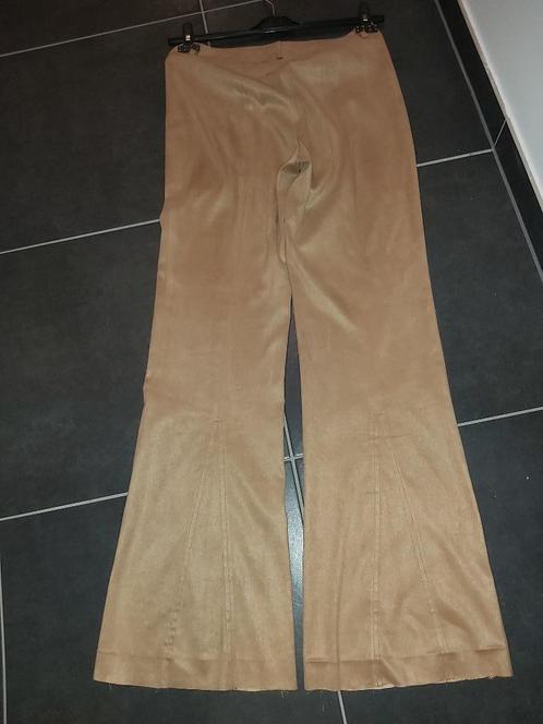 suédine broek, mt 40, un1deux2trois3 ,, Kleding | Dames, Broeken en Pantalons, Zo goed als nieuw, Maat 38/40 (M), Bruin, Lang