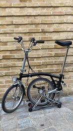 Brompton M6R full noir 6 vitesses lumière Dynamo, Vitesses, Brompton, Comme neuf, Enlèvement