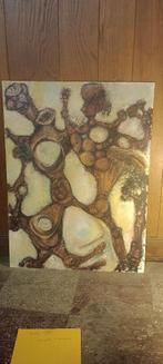 Peinture mixte Serge Montegnies, 60x80, n580, Enlèvement