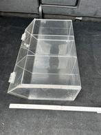 Prensentoire plexi 3 compartiments lot 12 pieces, Ophalen