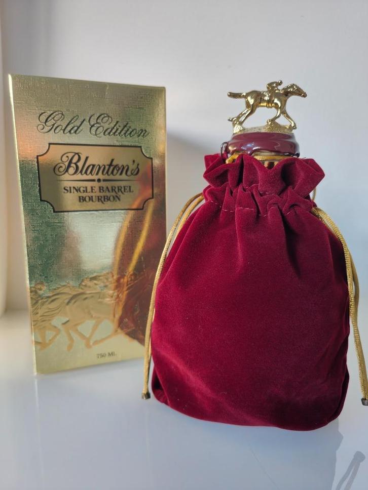 Blanton's Takara Gold (bizarre !) Bouteille 44, Bouchon "A",, Collections, Vins, Utilisé, Autres types, Autres régions, Pleine