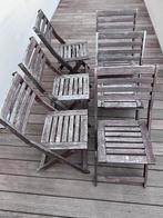 6 Foldable Garden Chairs (Ikea), Tuin en Terras, Tuinstoelen, Ophalen, Gebruikt, Hout, Inklapbaar