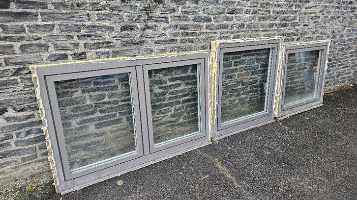 3 fenêtres - GRATUIT, Bricolage & Construction, Vitres, Châssis & Fenêtres, Comme neuf, Fenêtre de façade ou Vitre, 80 à 120 cm