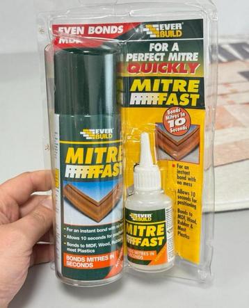 Miter Seconde Lijm + Activator Mdf Hout Rubber Kunststof beschikbaar voor biedingen