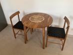 Ronde keukentafel, Huis en Inrichting, Tafels | Eettafels, Ophalen, Gebruikt, Rond, Tot twee personen
