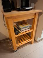 Bijzet tafel, Huis en Inrichting, Tafels | Sidetables, Ophalen, Gebruikt, 50 tot 100 cm, Vierkant