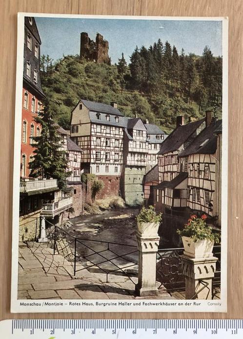 Monschau/Montjoie – Rotes Haus, Burgruine Haller und ..., Collections, Cartes postales | Thème, Non affranchie, Ville ou Village