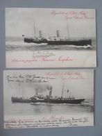 1906 Scheepvaart paquebots de l,etat Belge Oostende Dover, Verzamelen, Verzenden, Zo goed als nieuw, Motorboot of Zeilboot, Kaart, Foto of Prent