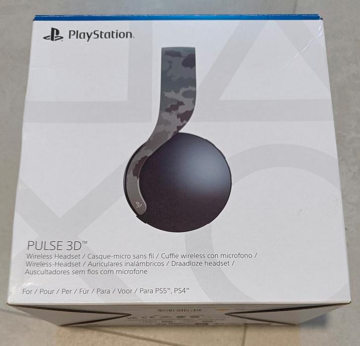 Sony PULSE 3D camouflage gris NOUVEAU, Informatique & Logiciels, Casques micro, Neuf, Over-ear, Sans fil, Casque gamer, Enlèvement ou Envoi