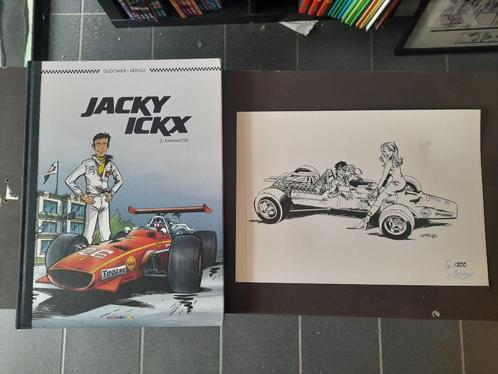 TL JACKY ICKX TOME 1 RAINMASTER DOS TOILE + EX-LIBRIS 200ex, Boeken, Stripverhalen, Gelezen, Eén stripboek, Ophalen of Verzenden