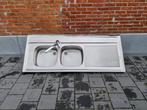 Spoelbak inox, Huis en Inrichting, Keuken | Keukenelementen, Ophalen, Zo goed als nieuw