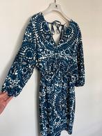 Jurk Maison 123 blauw wit patroon, Kleding | Dames, Jurken, Ophalen of Verzenden, Maat 36 (S), Blauw