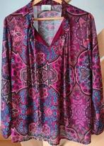 Mooie blouse Terra di Siena , 1 maat. Geen strijkwerk., Taille 38/40 (M), Rose, Comme neuf, Terra di Siena