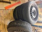 Pneus hiver sur jantes 195/65 R15 91H, Auto-onderdelen, Banden en Velgen, Ophalen, Gebruikt, 15 inch, Winterbanden
