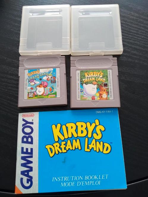 Jeux Nintendo game boy kirby's dream Land 1 et 2 très rare, Games en Spelcomputers, Games | Nintendo Game Boy, Zo goed als nieuw