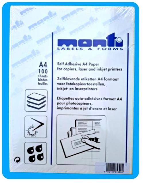 2400 witte etiketten ❖ formaat 70x36 mm ~ Monti, Diversen, Papierwaren, Nieuw, Ophalen of Verzenden