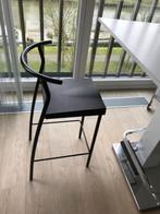 Kartell barkruk zwart  ontwerp Philipe Starck, Huis en Inrichting, Barkrukken, Ophalen, Met voetsteun, 60 tot 90 cm, Zo goed als nieuw