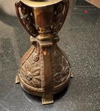 Oude bronzen/koperen kandelaar - antiek - buitenkans, Antiek en Kunst, Ophalen of Verzenden, Koper of Brons