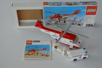 Lego: nr. 386 Red cross helicopter and ambulance. beschikbaar voor biedingen