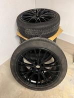 Winterbanden met zwarte velgen, Auto-onderdelen, Banden en Velgen, Ophalen, Winterbanden, Velg(en)