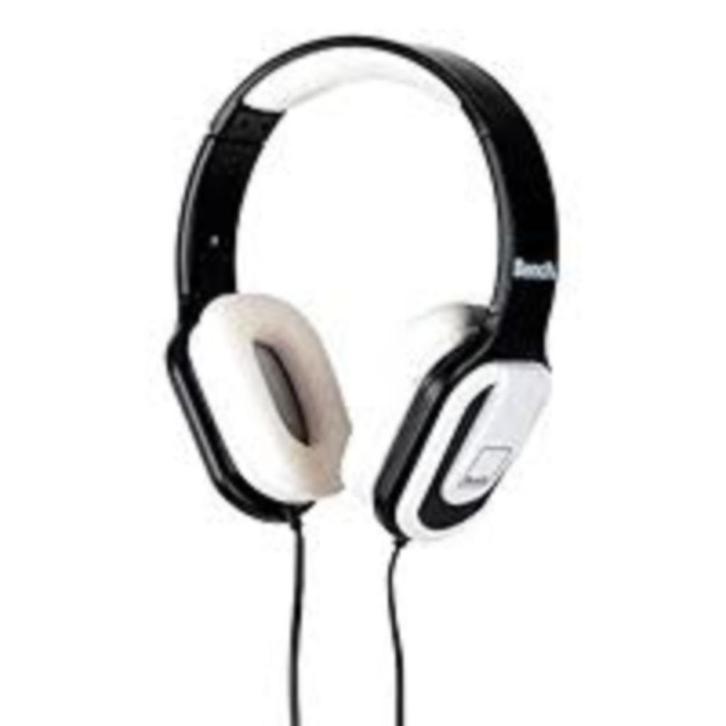 HOOFDTELEFOON BENCH BEAT ZWART/WIT, Audio, Tv en Foto, Hoofdtelefoons, Nieuw, Ophalen of Verzenden