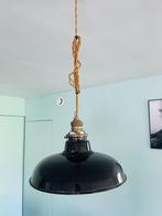 zwarte emaille vintage oude lampen, Ophalen, Zo goed als nieuw, Vintage, Minder dan 50 cm
