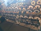 Dumbells technogym (grotendeels) 2-20kg + rekken technogym, Sport en Fitness, Ophalen
