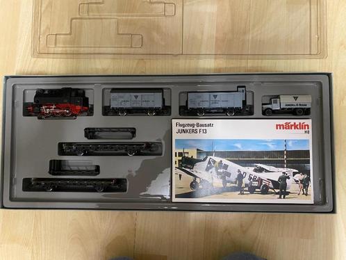 L'avion Märklin 2666 transporte Junkers en ovp., Hobby & Loisirs créatifs, Trains miniatures | HO, Comme neuf, Set de Trains, Märklin