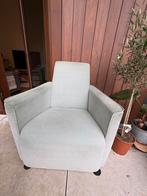 Lichtgroene fauteuil, Ophalen, Zo goed als nieuw, Stof